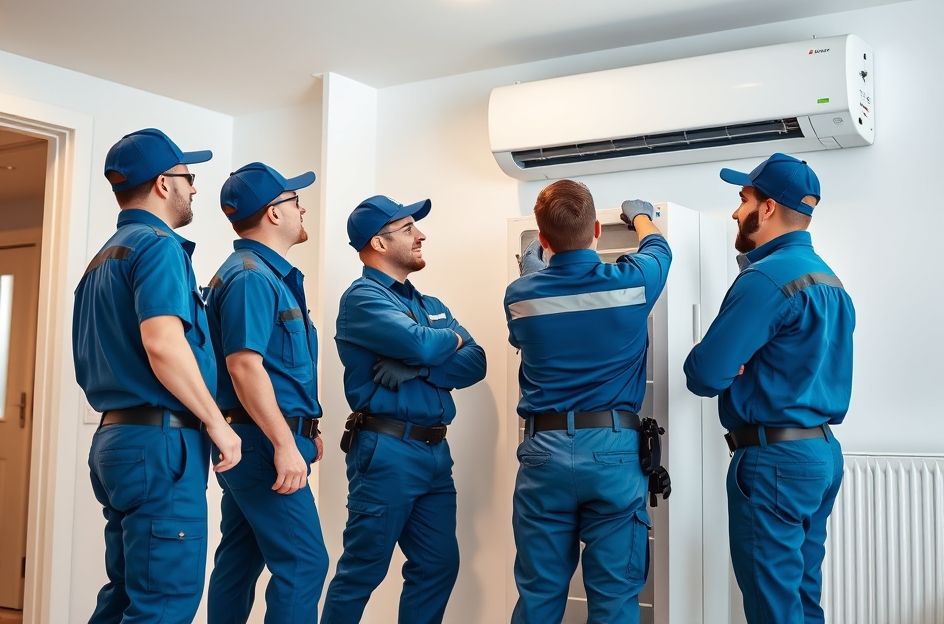 Alcreo Systems HVAC team at work